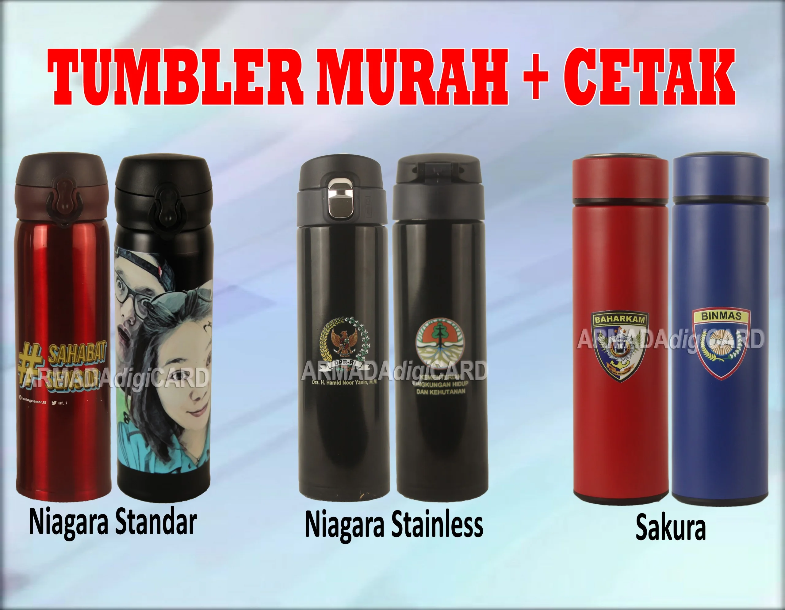 Cetak Tumbler UV cetak tumbler murah, percetakan tumbler